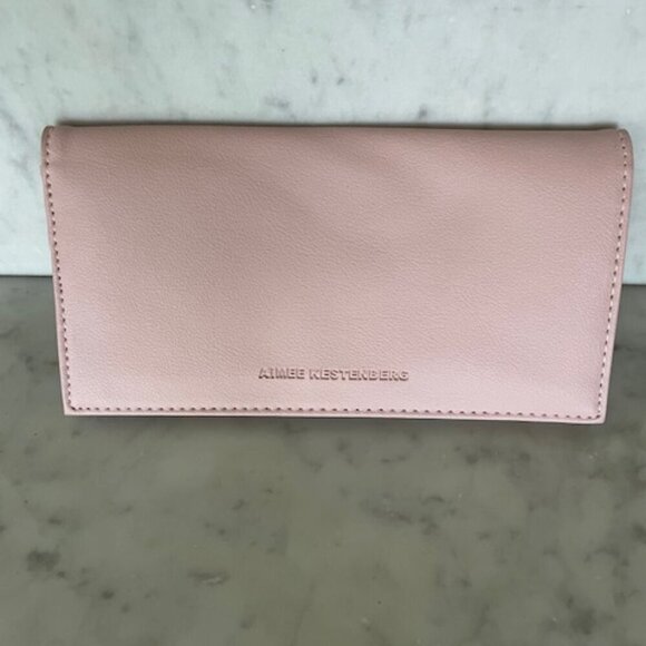 AIMEE KESTENBERG Marietta Basic Pink Wallet @ 7.5"x4" folded - Picture 1 of 14